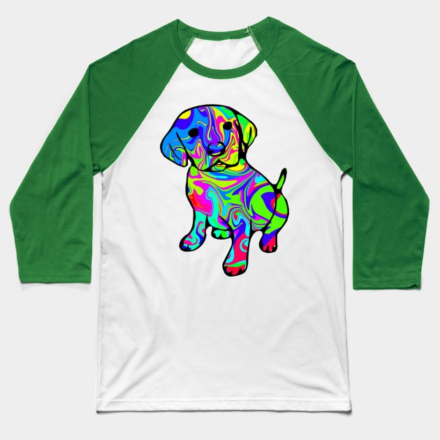 Puppy Baseball T-Shirt by Shrenk